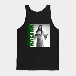 Aretha Franklin // Retro Aesthetic Fan Art  // 80s Tank Top